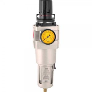 Filtro Regulador De Pressão 3/4" Npt Corpo Metálico Dreno Au