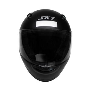 Capacete Sky Nimbus Preto Fosco C/ Ades. Cinza 62 - Motosky