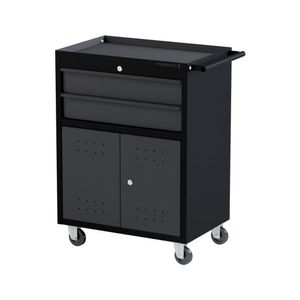 Carro Para Ferramentas Profissional 2 Gavetas E Portas Dark Presto