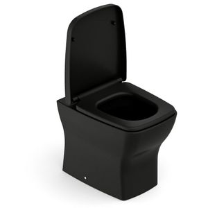 Kit Bacia Convencional Com Assento Termofixo Boss Incepa Matte Black