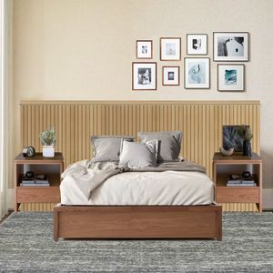 Ripas Para Cabeceira De Cama Casal/Queen/King 240Cm Casablanca Roble Natural
