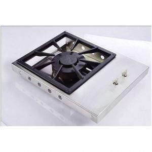 Bifeteira À Gás Estilo Cooktop Queimador Duplo