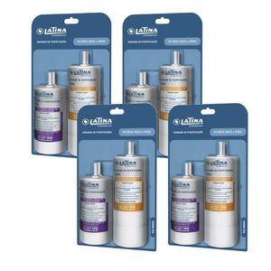 Kit 4 Unidades Refil Filtro P635 e P655 Original Latina