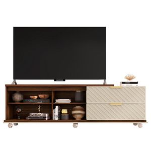 Rack Bancada Para Tv 55 Polegadas Harmony Havana Off White