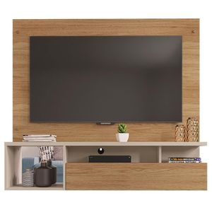 Painel Bancada Para Tv Até 55 Polegadas Black Marrom Caemmun