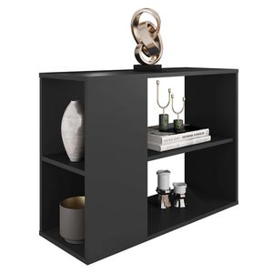 Mesa Lateral De Apoio Centro Decorativa Opala Preto Caemmun
