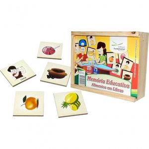 Jogo Da Memoria Alimentos Em Libras - Fundamental