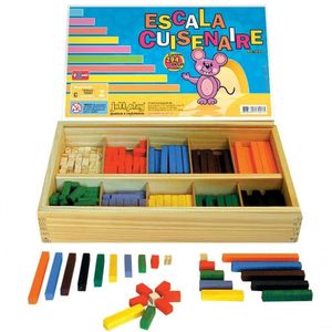 Escala Cuisenaire Completa 294 Peças Cx De Madeira