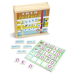 Loto Leitura Mdf 130 Peças - Carlu