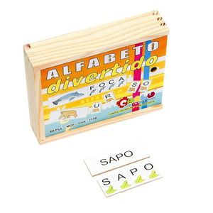 Alfabeto Divertido Em Mdf 60 Peças - Carlu