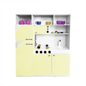 Cozinha Infantil 130cm Amarelo/Branco Criança Feliz