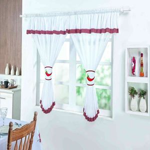 Cortina de Cozinha Pimenta Branca Guga Tapetes