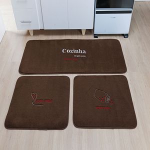 Kit Tapetes de Cozinha Premium Temperos Café Guga Tapetes
