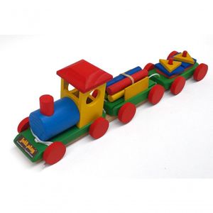 Brinquedo Educativo Trem Pedagogico Em Madeira - Jottplay