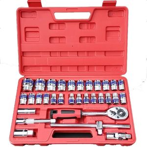 Jogo Soquete 32 Peças Cromo Vanadio 8 a 32mm Gt541 Lorben