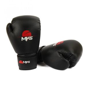 Luva Muay Thai Kickboxing MKS Combat Prospect Preto-12 OZ