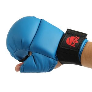Luva de Karatê Competição com Dedão Azul Tam G Mks Combat