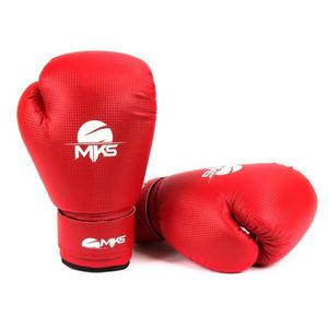 Luva Muay Thai Kickboxing MKS Combat Prospect Vermelho-10 OZ