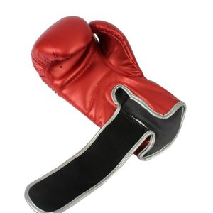 Luva Boxe Muay Thai MKS Combat Energy Vermelho Metalizada-10 OZ