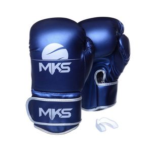 Kit Luva Boxe Energy e Bucal Simples 16 Oz Mks Combat