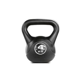 Kettlebell Black Cimento 4 Kg Preto Ahead Sports AS2205
