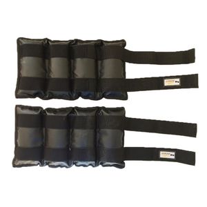 Kit Pares de Caneleiras (tornozeleiras) 8kg + 1kg Pretas