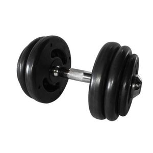 Dumbbell Injetado com Pegada Cromada Academia Fitness 18kg