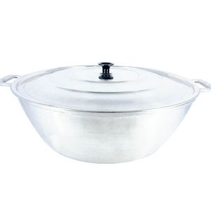 Tacho Panela Restaurante Alça Alumínio Fundido Polido 70cm