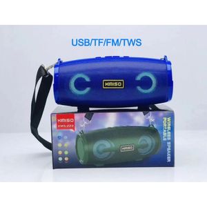 Caixa De Som Portatil Usb Wireless Speaker Kimiso Kms-222 Azul