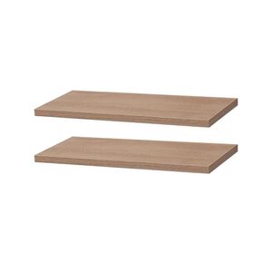 Kit 2 Prateleiras 30 x 15cm Carvalho Suporte Invisível