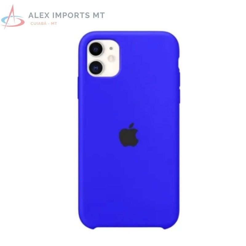 CASE CAPINHA IPHONE 11 SILICONE AZUL