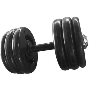 Dumbbell Injetado Pegada Emborrachada Academia Fitness 18kg