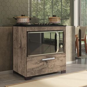 Balcão Para Cooktop De 4 Bocas 1porta Albânia Brienza
