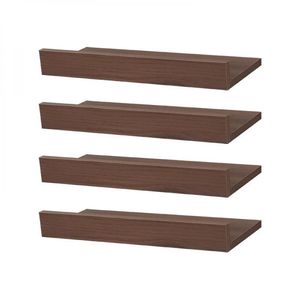 Kit 4 Prateleiras Porta Quadros 60 X 10cm Suporte Invisível
