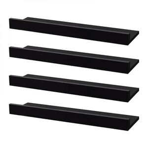 Kit 4 Prateleiras Porta Quadros 60 X 10cm Suporte Invisível