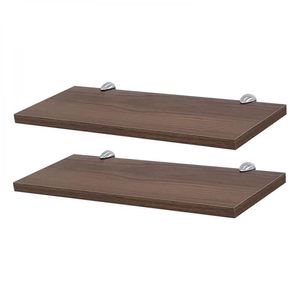 Kit 2 Prateleiras 60 X 15cm Nogal Com Suporte Tucano