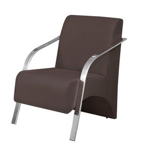 Poltrona Venus 1 Lugarbraço Aluminio Marrom
