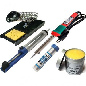 Kit Ferro de Solda Suporte Sugador Solda Fio Pasta 127v 40w