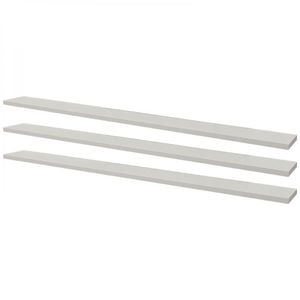 Kit 3 Prateleiras 80 x 15cm Branca com Suporte Invisível