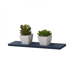 Prateleira 70X20cm Azul com Suporte Invisível