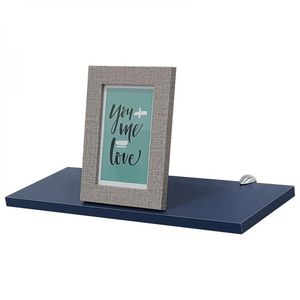 Prateleira 40 X 15cm Azul Com Suporte Tucano