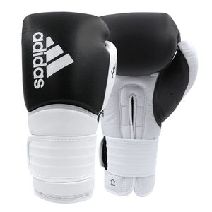 Luva de Boxe Muay Thai Hybrid 300 Preto e Branco 2.0 14 Oz