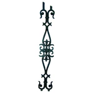 Grade De Ferro Fundido Flor De Liz 1 Grau Varanda 84X14Cm