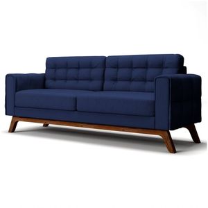 Sofá 150cm 2 Lugares Sandero Veludo Marinho
