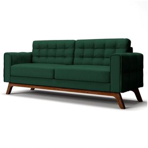 Sofá 300cm 4 Lugares Sandero Veludo Verde