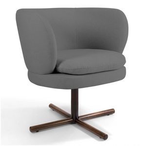 Poltrona Melissa Xis B-317 Veludo Cinza