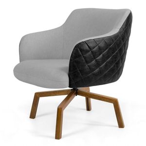 Poltrona Jade Ka C315 Corano Tressê Linho Cinza Claro
