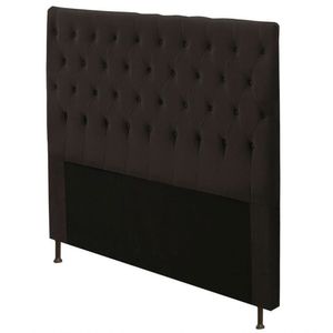 Cabeceira Cristal Box Casal Queen 160cm Suede Chocolate