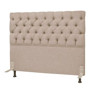 Cabeceira Cama Box Casal Queen 160cm Cristal Linho Bege