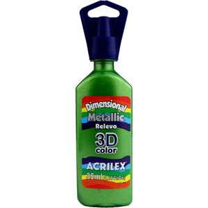 Tinta Dimensional Metálica 35ml Verde Kiw